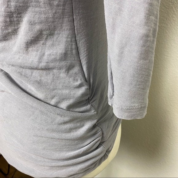 James Perse Cross Front Bare Shoulder Top Sail - Picture 4 of 10